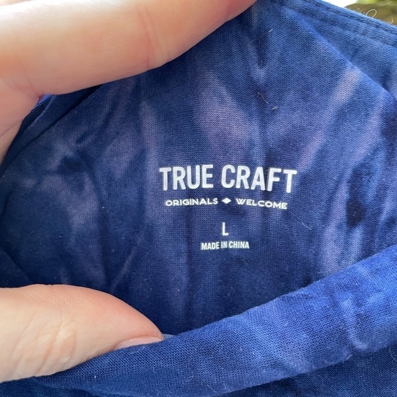 True Craft Yummy Tie Dye Pull On Leggings in Tanzanite Cloud - Picture 9 of 10